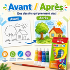 Peinture Aquarelle M&G 12 Couleurs en Tubes 5 ml – Kit Créatif Enfant