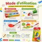 Peinture Aquarelle M&G 12 Couleurs en Tubes 5 ml – Kit Créatif Enfant