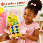 Boîte de Peinture Aquarelle M&G 12 Couleurs avec 2 Pinceaux – Kit Créatif Enfant