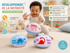 Lot de 3 Ballons Souples Dinosaure pour Bébé et Enfant – Jeu Sensoriel et Motricité