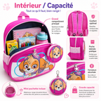 Sac à Dos Enfant Rose avec Mini Pochette – Modèle Fille Maternelle