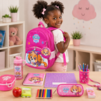 Sac à Dos Enfant Rose avec Mini Pochette – Modèle Fille Maternelle