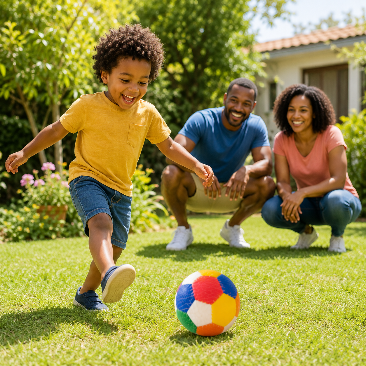 Ballon de Football Souple Multicolore 10 cm – Léger, Sécurisé et Amusant pour Enfants