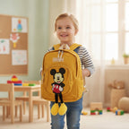 Sac à Dos Crèche & Maternelle Mickey Jaune avec Jambes 3D – 30 × 23 × 10 cm