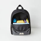 Sac à Dos Maternelle Mickey Noir avec Poche Transparente – 35 × 25 × 12 cm
