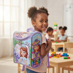 Sac à Dos Pliable Maternelle Princesse - Violet – 25 × 22 × 12 cm