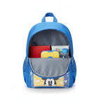 Sac à Dos Maternelle Mickey Bleu avec Poche Transparente – 35 × 25 × 12 cm