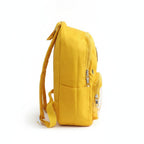 Sac à Dos Maternelle Mickey Jaune avec Poche Transparente – 35 × 25 × 12 cm