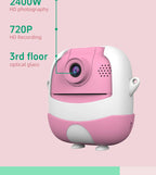 Appareil Photo Instantané Enfant – Caméra HD 2.0” avec Impression Thermique – Carte 32GB Incluse – Rose